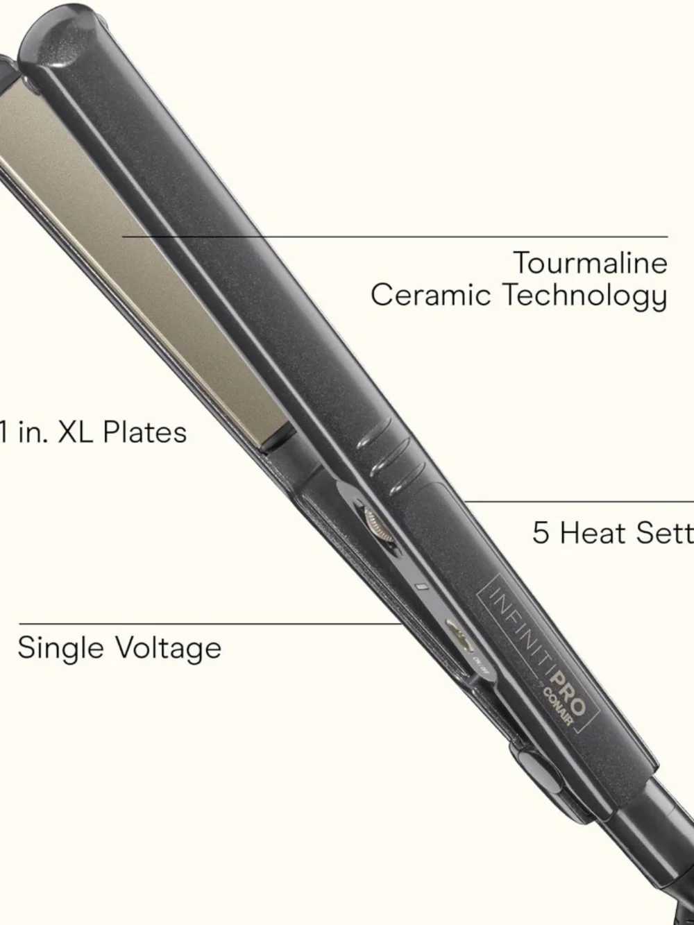 Two amazing hair tools: L'ANGE Volume Blow Dryer Brush /CONAIR Ceramic Flat Iron